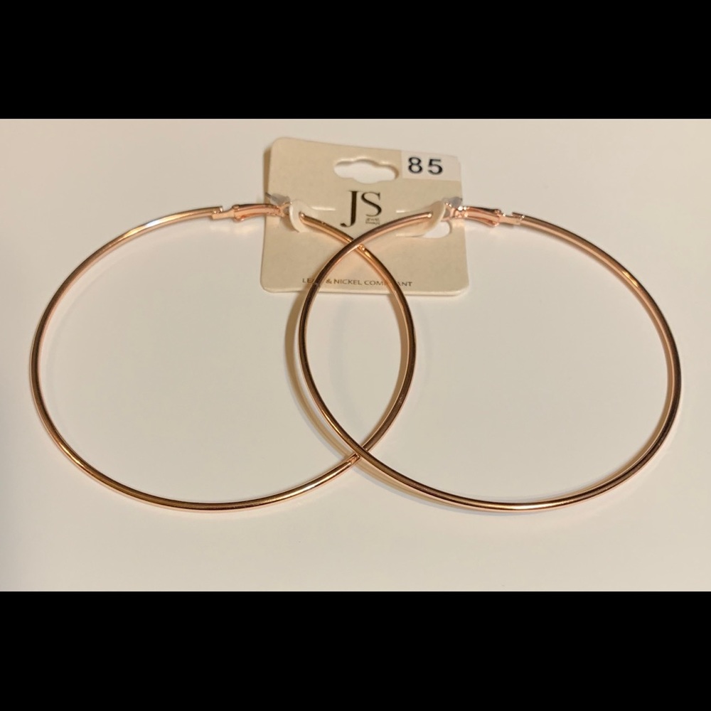 Extra large hoop earrings